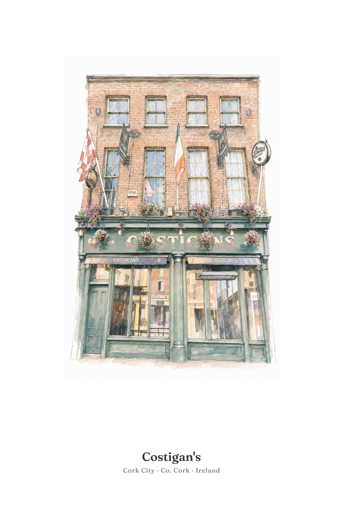 Costigan's — Illustrated Pub Poster