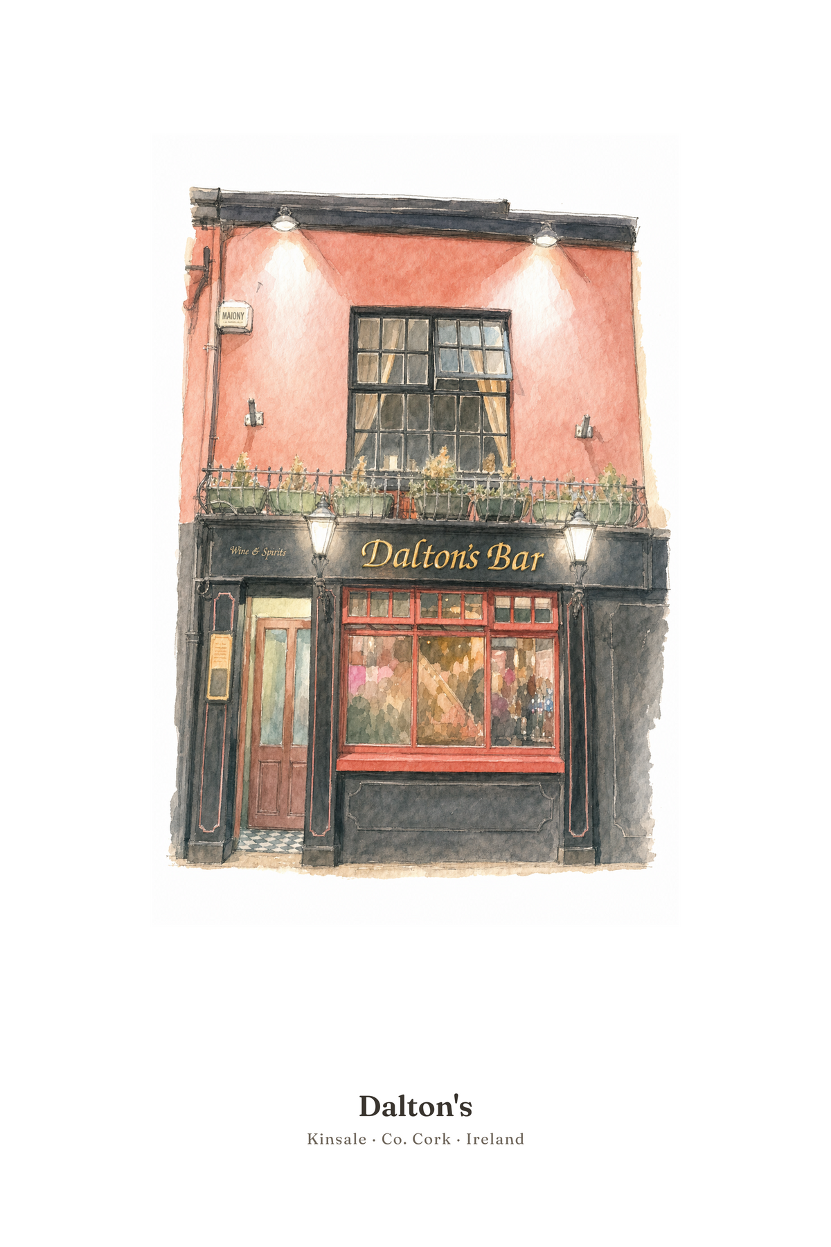 Dalton's — Illustrated Pub Poster