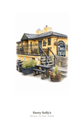 Durty Nelly's — Illustrated Pub Poster