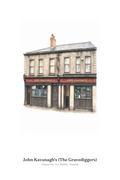 John Kavanagh's (The Gravediggers) — Illustrated Pub Poster