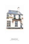 Johnnie Fox's — Illustrated Pub Poster