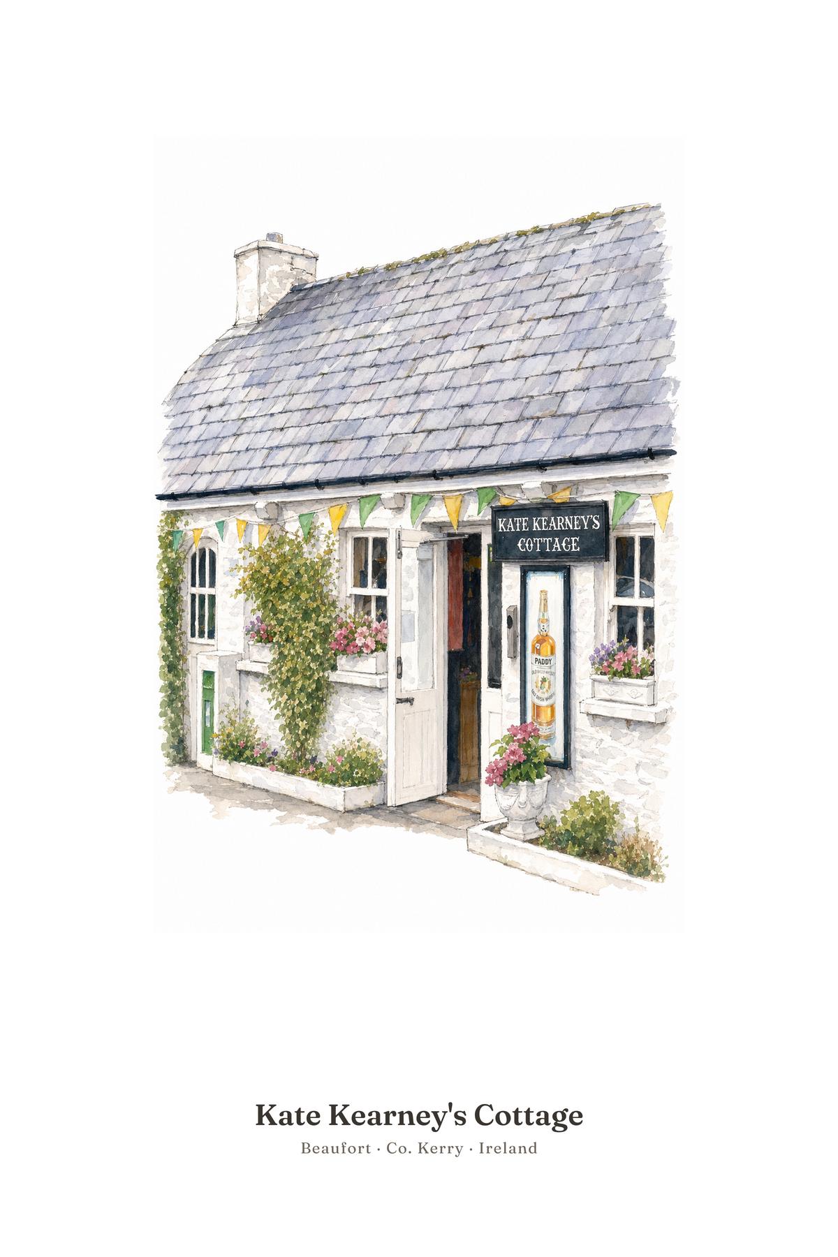 Kate Kearney's Cottage — Illustrated Pub Poster