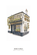 Kelly's Cellars — Illustrated Pub Poster
