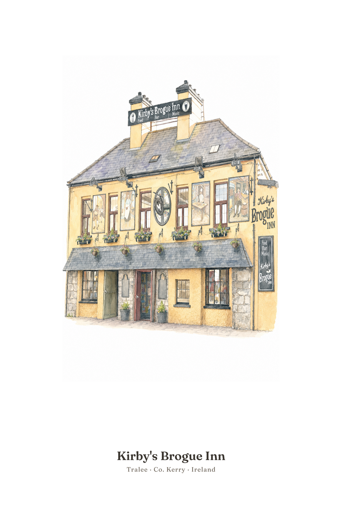 Kirby's Brogue Inn — Illustrated Pub Poster