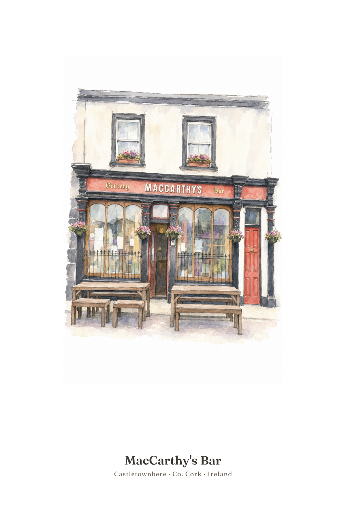 MacCarthy's Bar — Illustrated Pub Poster