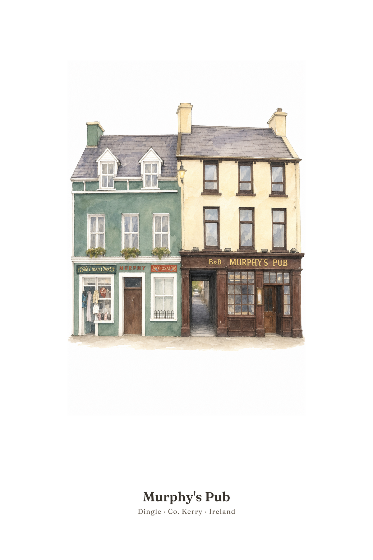 Murphy's Pub — Illustrated Pub Poster