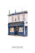 Peadar O'Donnell's — Illustrated Pub Poster