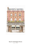 Ryan's of Parkgate Street — Illustrated Pub Poster