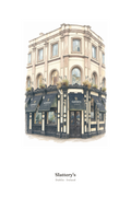 Slattery's — Illustrated Pub Poster