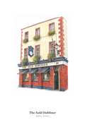 The Auld Dubliner — Illustrated Pub Poster