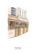 The Bailey — Illustrated Pub Poster