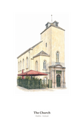 The Church — Illustrated Pub Poster