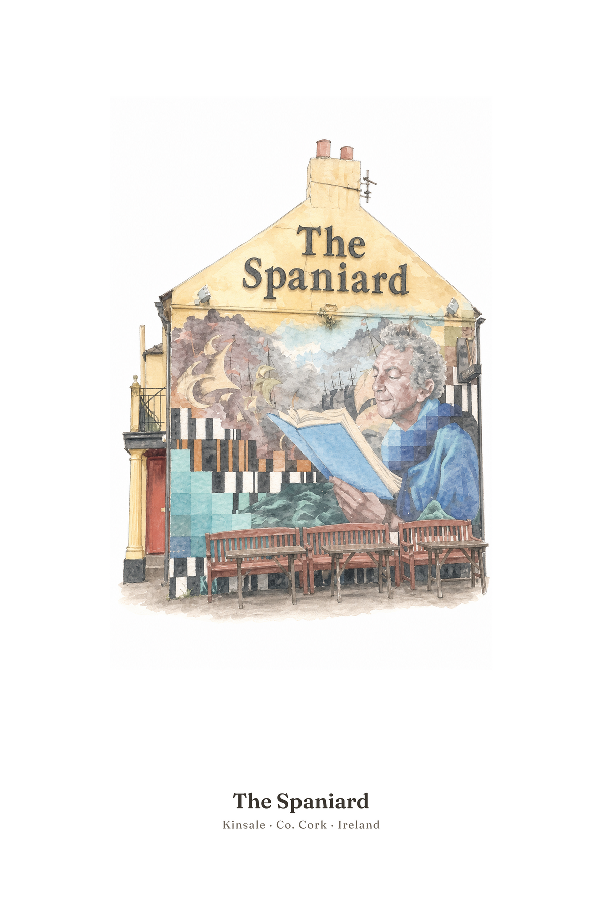 The Spaniard — Illustrated Pub Poster
