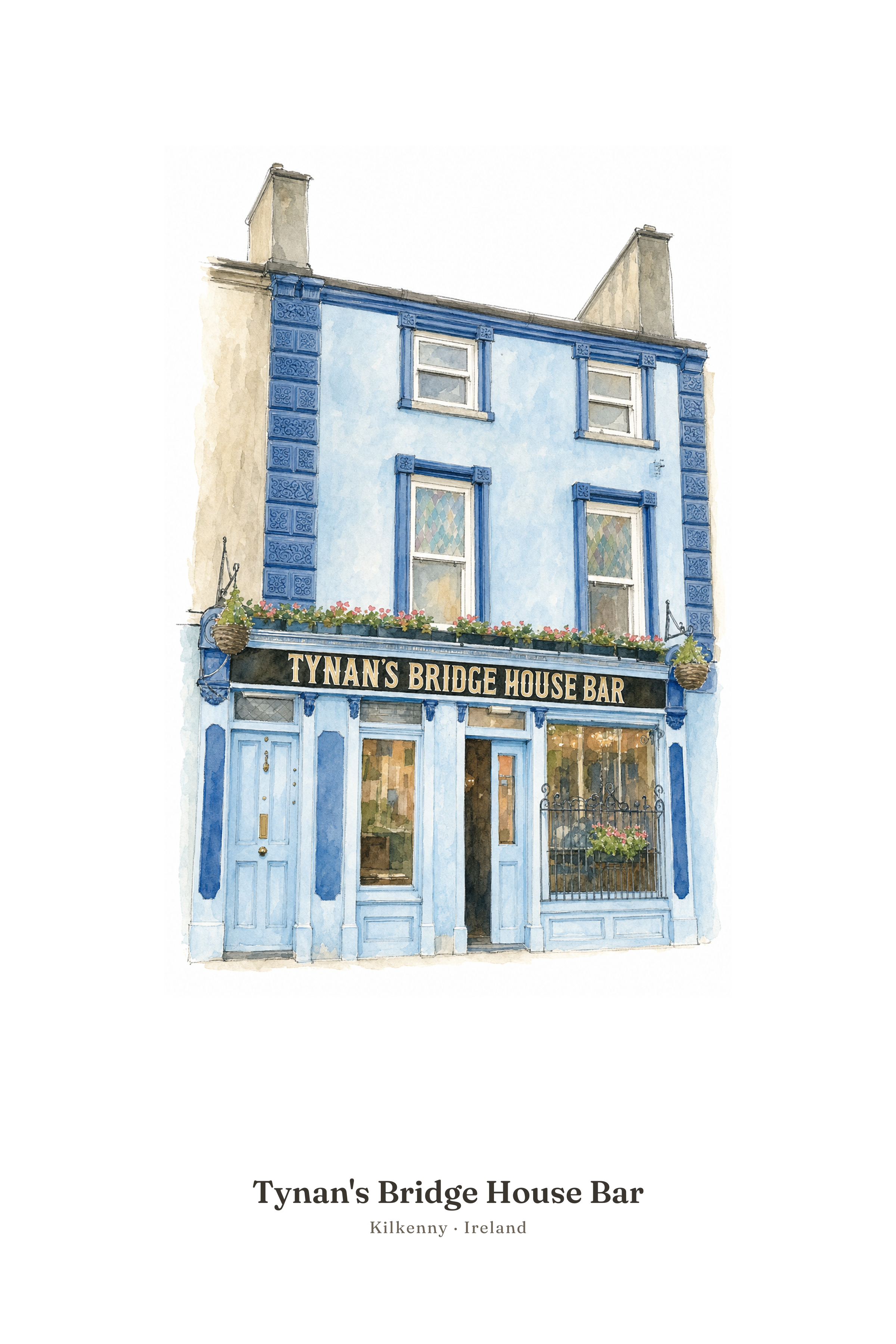 Tynan's Bridge House Bar — Illustrated Pub Poster
